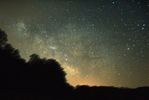 nocne niebo nad Zselic